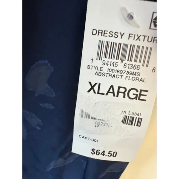 Brand New State of Day Women's Size XL Navy Blue Floral Sleeveless Dress - Image 5