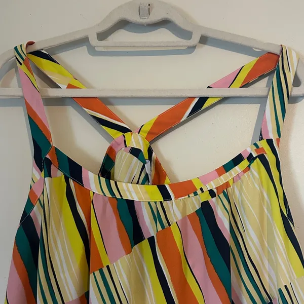 CAbi Striped Multicolor Sleeveless Lightweight Tank Top - Women’s Sz XL - Image 4