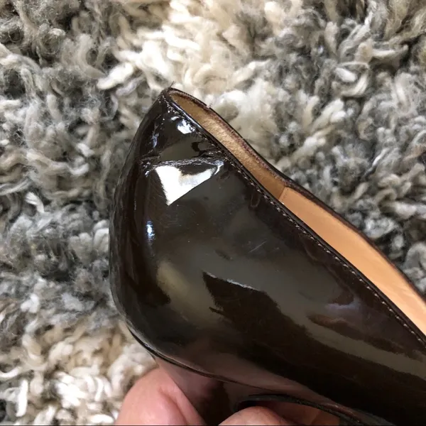 Christian Louboutin Décolleté 868 Patent L. Heels. Size 37.5 (US 7.5). - Image 14