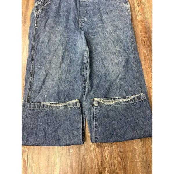 Vintage 90’s St. John’s Bay Denim Blue Bib Overalls Adjustable Straps XL Cottage - Image 5
