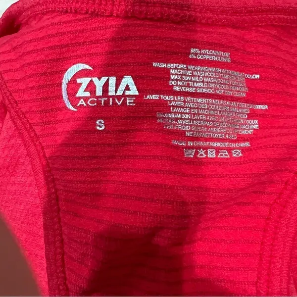 Zyia Active Red Racerback Tank Top Women’s Small - Image 2