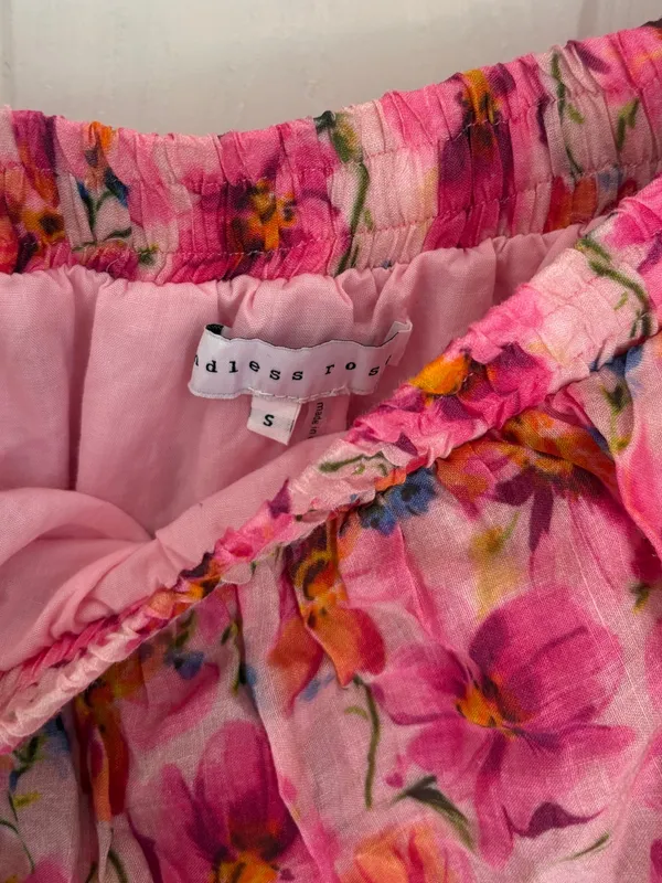 Endless Rose Two Piece Ruffle Skirt and One Shoulder Top Floral Set - Image 11