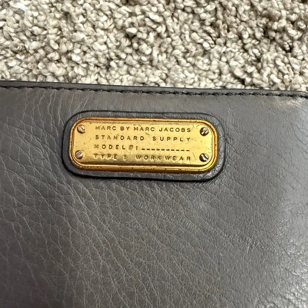 Marc by Marc Jacobs Bifold Wallet Womens OS Grey Good Leather Standard Supply - Image 2