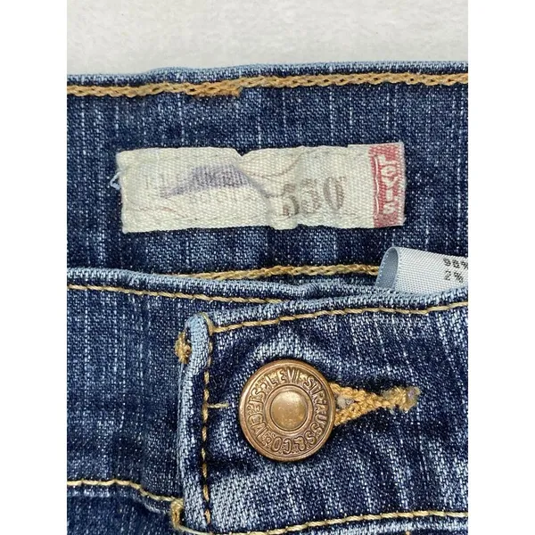 Levis 550 Relaxed Bootcut Leg Denim Jeans Womens Size 14 M Stonewashed‎ Blue - Image 8