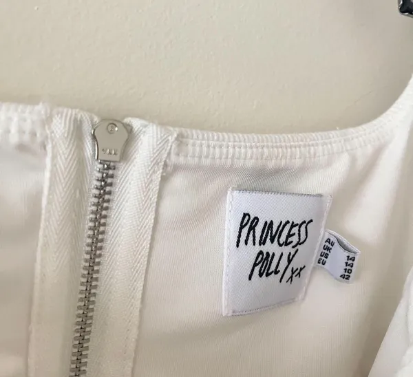 Princess Polly White Kaeshia Bustier Crop Tank Top Size 10 - Image 5