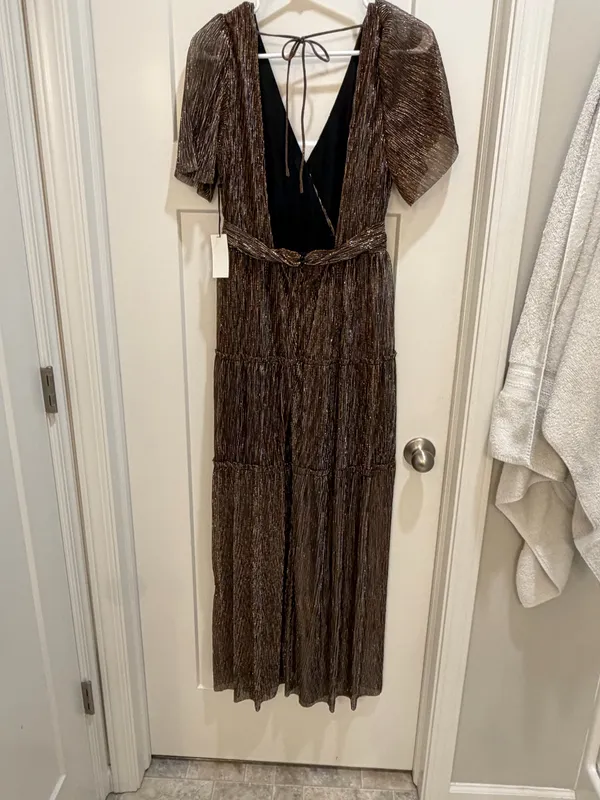 Boutique Floret Studios Metallic Maxi Dress - Image 4