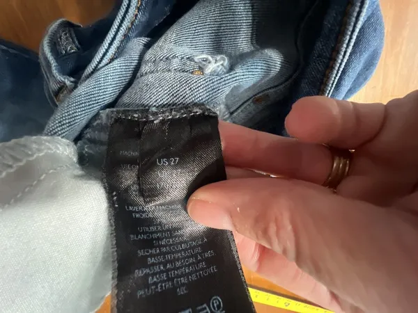 27 Twenty-Seven High Rise Raw Hem Straight Leg Jeans - Image 3