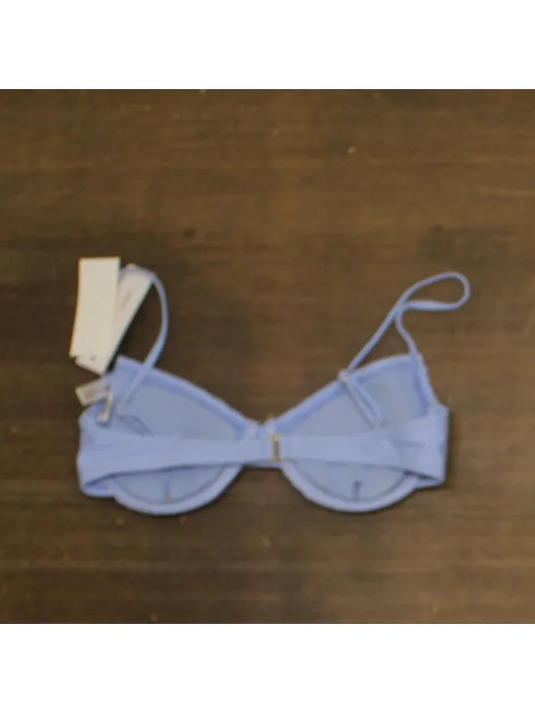 Salt + Cove Juniors Smocked Underwire Bikini Top SC251003CT Cornflower Blue S - Image 2