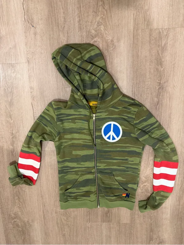 Rare Aviator Nation Peace Warrior hoodie - Image 8