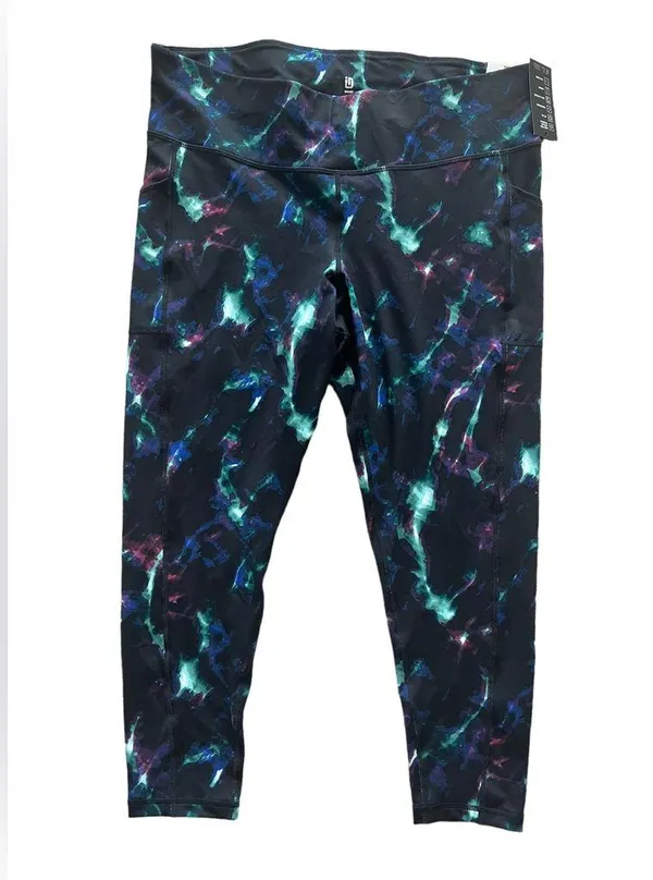 ID Ideology Celestial Sky 7/8 Leggings, Plus Size 2X, New with Tag - Image 4
