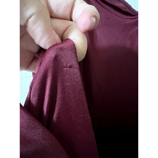 Oh Polly Midi sleeveless Bow detail Dress Burgundy Wine Size 4 - Image 8
