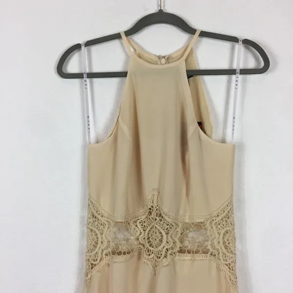 NWT Jarlo London ASOS Cream Aden Maxi Dress Lace Insert Waist Size XS/8 - Image 5