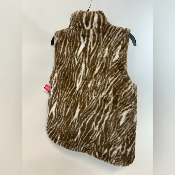 NWT Teezher women’s warm Brown Zebra Print Medium size Vest - Image 3