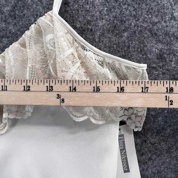 Flora Nikrooz UO Cami Top‎ XS Cream Lace Semi Sheer Coquette Feminine Fairy NEW - Image 5