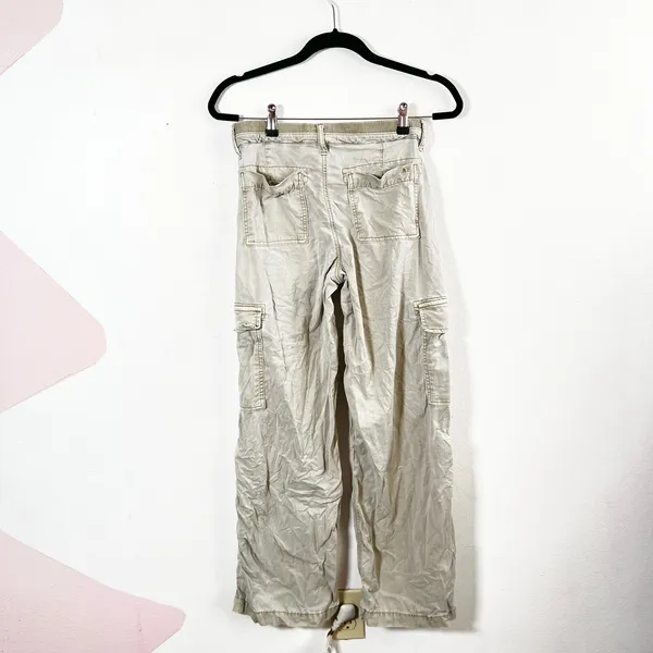 American Eagle Women's Green Cargo Pants Sz 00‎ Utility Streetwear Y2K - Image 2