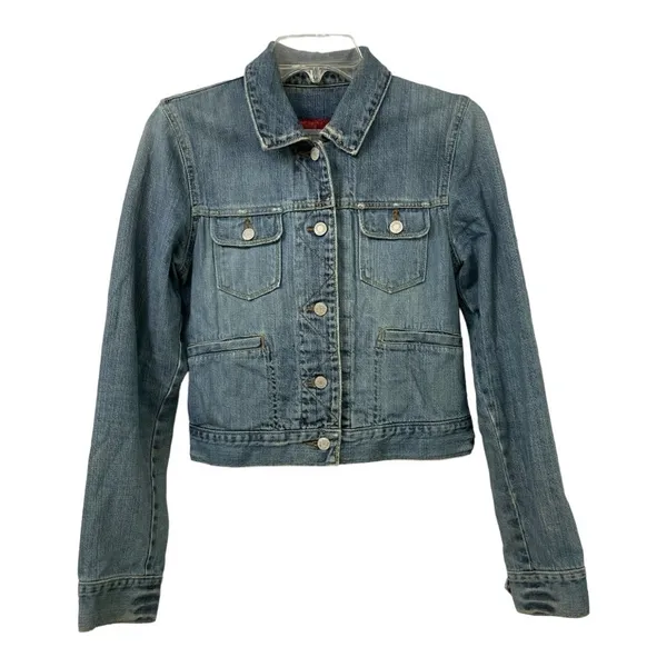 ABERCROMBIE & FITCH Classic Denim Jacket size M - Image 2