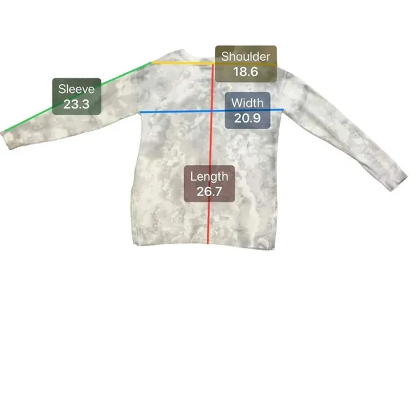 American‎ Eagle Soft & Sexy Grey Long Sleeve Crew Neck Sweatshirt Size M - Image 5