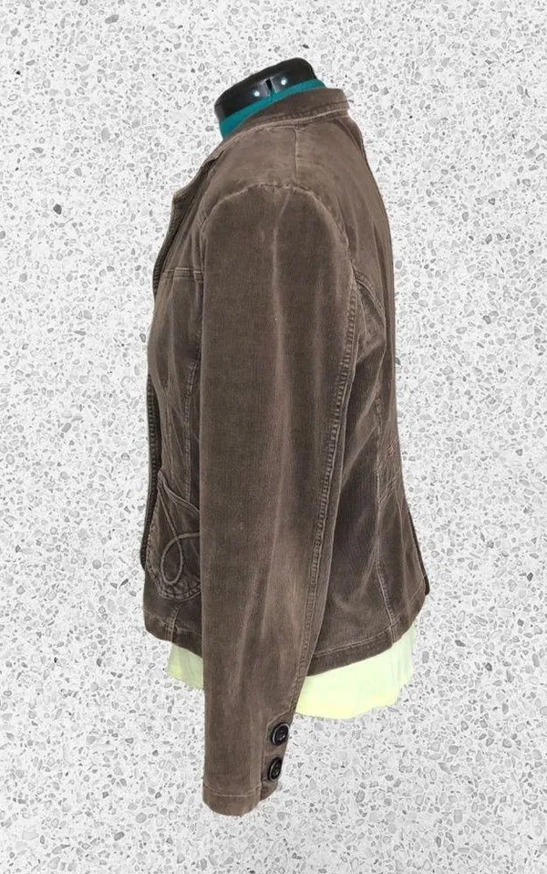 Ambition Brown Corduroy Blazer Size L - Image 4
