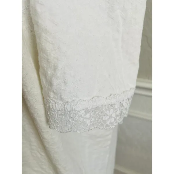Vintage 1960s Christian Dior White Lace Nightgown Maxi Gown Small - Image 9