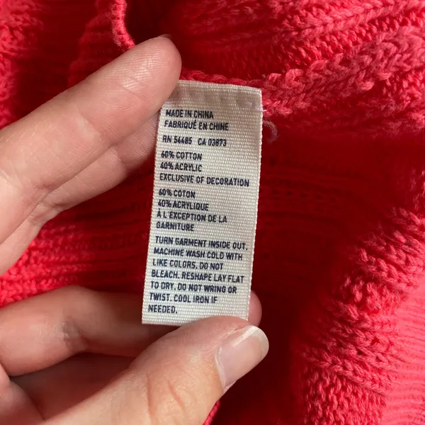 American Eagle Outfitters Pink Cable Knit‎ Sweater Size XS Casual, Fall - Image 6