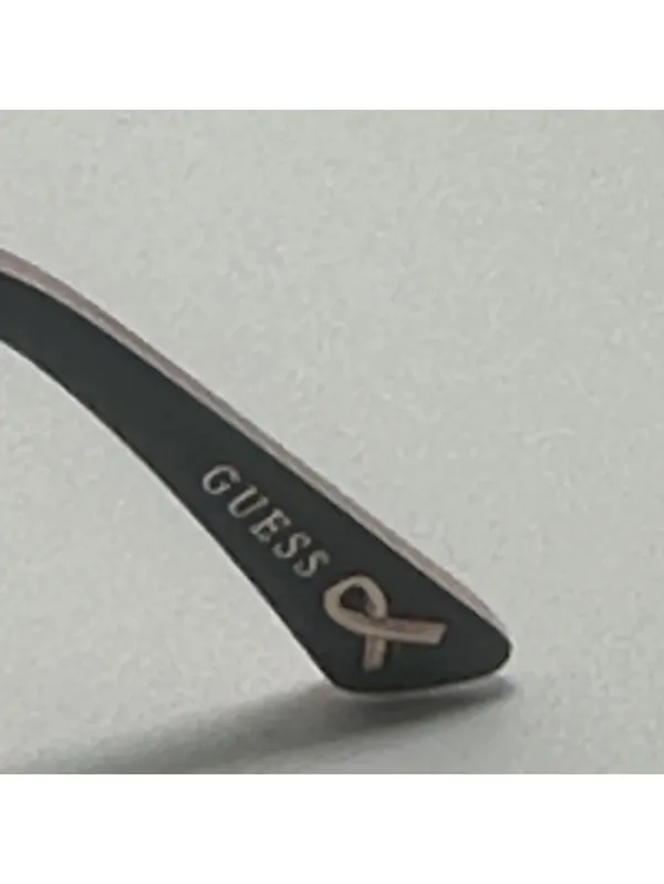 Guess Breast Cancer Two-Tone Black and Pink Sunglasses with Case and Cloth - Image 6