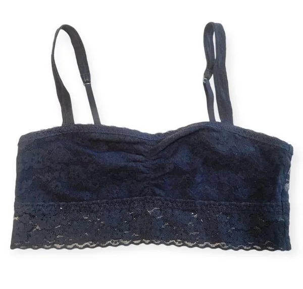 Gilly Hicks Lace Unlined Bralette Dark Navy Black - Image 3