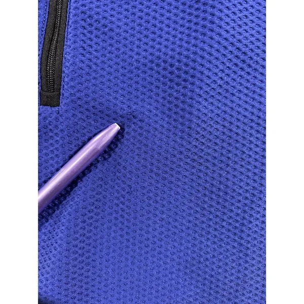 Lauren Ralph Lauren Active Top Womens Small Blue Black‎ Waffle 1/4 Zip Pullover - Image 4