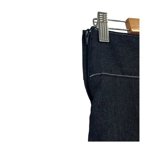 Vintage Charlotte Russe Mini Skirt Womens Small Blue Denim Y2K Stretch Sexy USA - Image 5