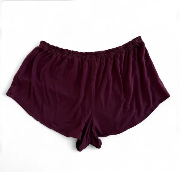 Athleta Women’s Sleep Short Pajama 1X Burgundy Red Lounge Soft Comfy Cozy - Image 3