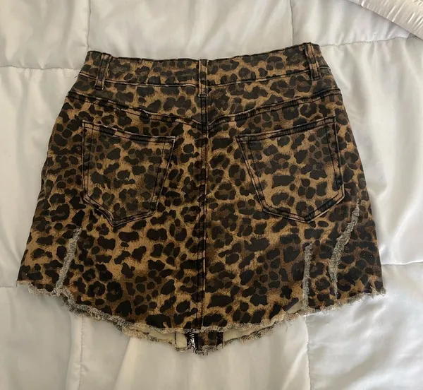 Urban Outfitters Leopard Print Mini Skirt - Image 2