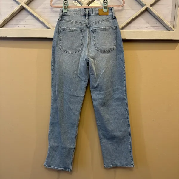 Hollister Ultra High Rise Dad Jean‎ Womens Size 2 Regular in Light Wash NEW - Image 4