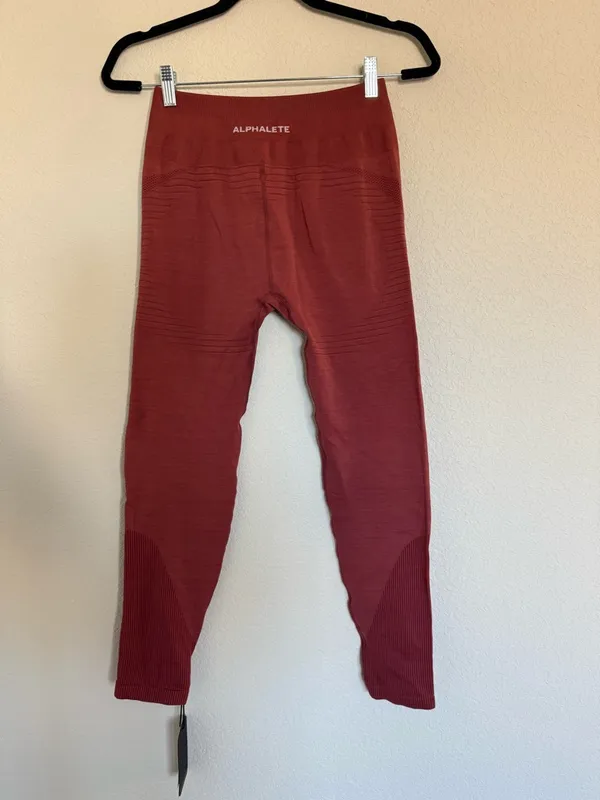 NEW Alphalete Revive Leggings High Rise Compression Gym Athletic Workout NWT Lrg - Image 2