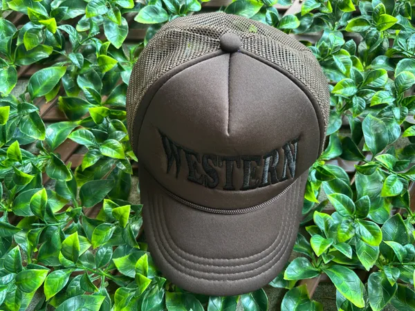 Brown “Western” SnapBack roped on the Brim - Image 2