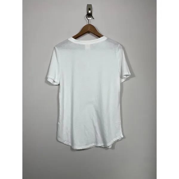 PINK Victoria’s Secret White Sleep Tee Lounge Pajama Top Medium - Image 2