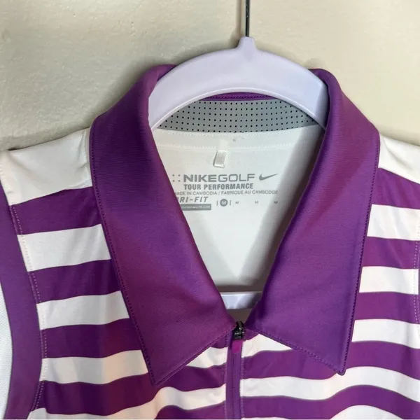 Nike Golf Tour Performance Printed Sleeveless Polo Top‎ - Image 2