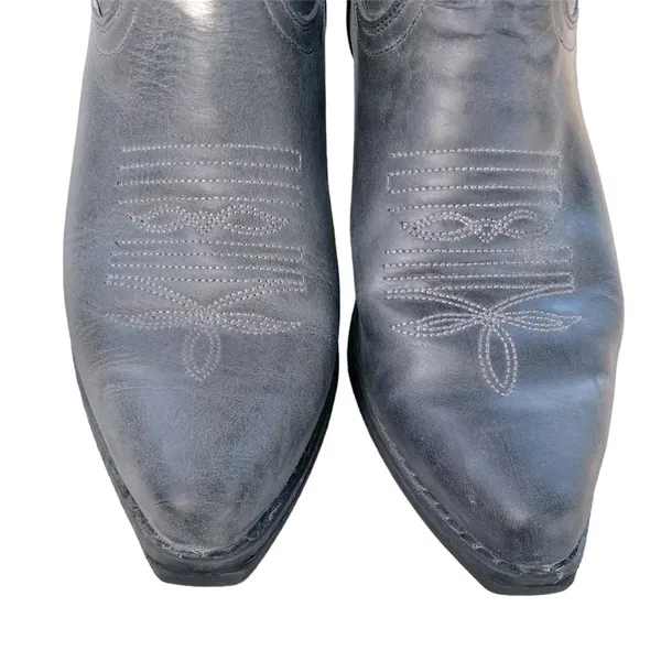 Sterling River 6.5 Gray Leather Cowgirl Western Boots Embroidered Mexico SRC 516 - Image 7