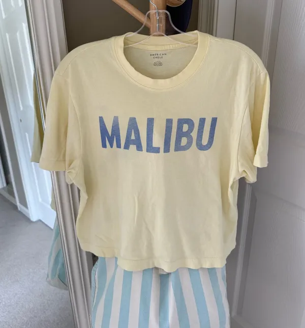 Malibu tee Yellow Size L - Image 2