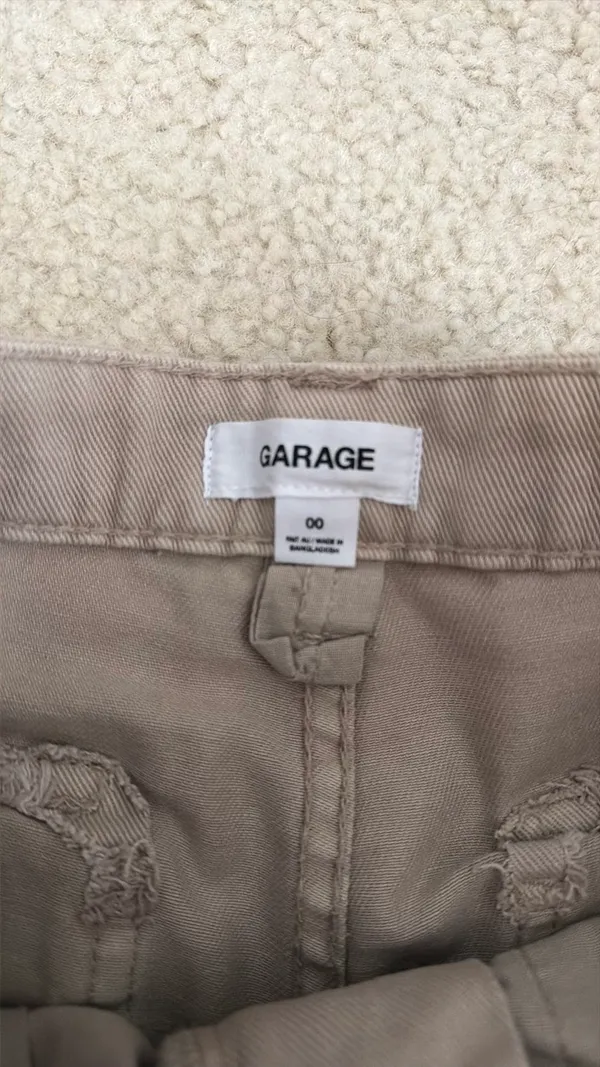 Garage cargo pants beige khaki - Image 4