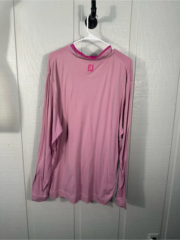 FJ Pink Long Sleeve 1/4 Zip Pullover Size 2XL EUC - Image 7