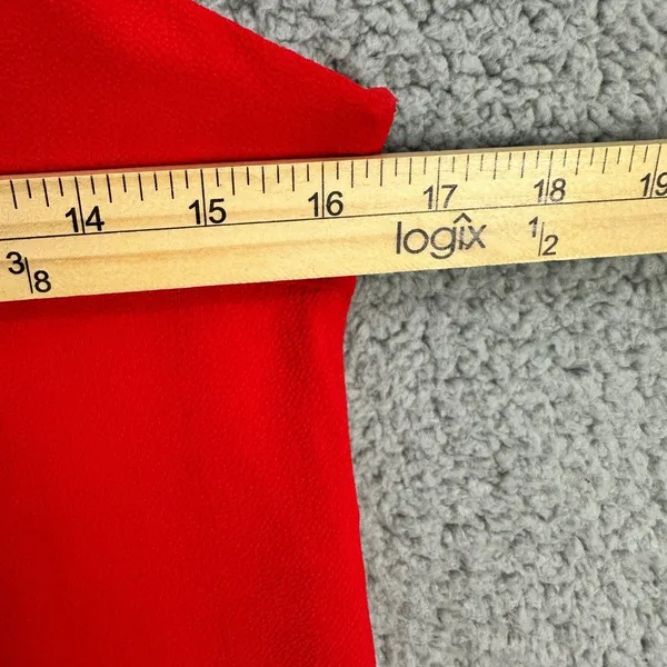 Pearle 88 Cami Dress Women XS Red Mini Ruffle Hem Coquette Y2K Night Out Boho‎ - Image 6