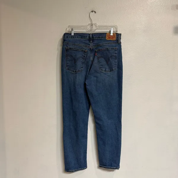 Levi’s Medium Wash Wedgie Straight Crop Jeans Sz 32 - Image 10