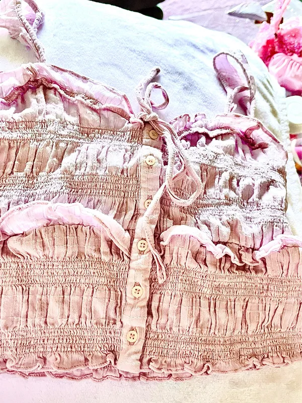 American Eagle Pink Crop Top - Image 2