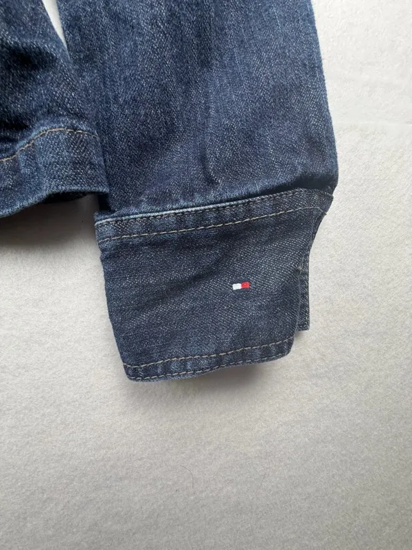 Tommy Hilfiger Dark Blue Denim‎ Button-Up Jacket - Image 8