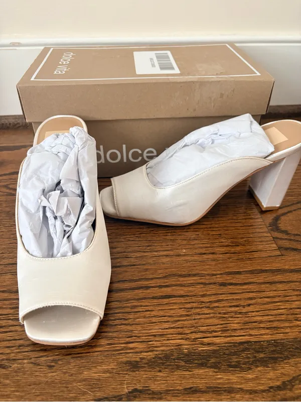 Dolce Vita Sabela Heel NIB White Size 6.5 - Image 3
