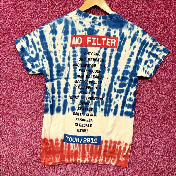 The Rolling Stones 2019 No Filter Tour Rock USA Tie Dye S - Image 4