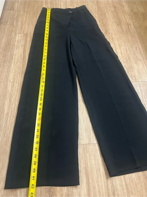 Mango Black Wide-Leg Tailored Trousers - Image 5