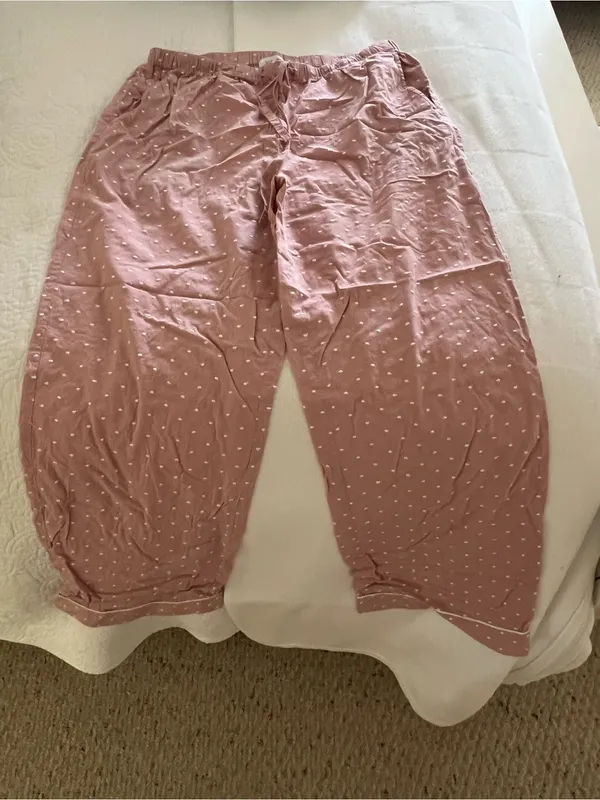 Haven well within Pink Polka Dot Button-Front Pajama Top and bottom - Image 4