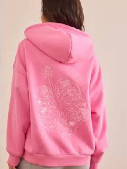 Altar’d State Hibiscus Paradise Hoodie Sweatshirt - Image 2