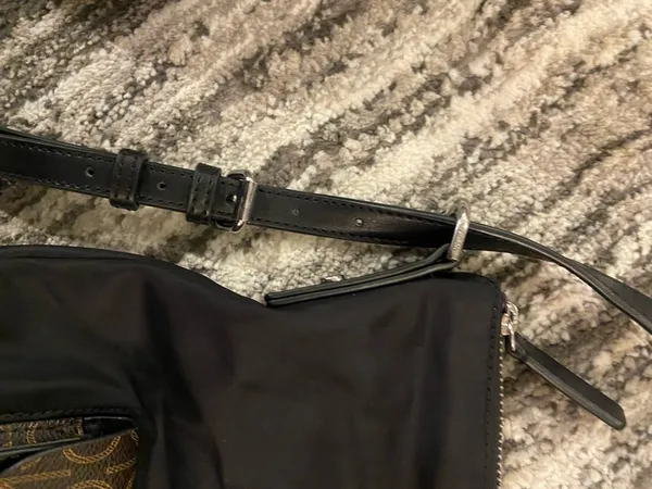 Calvin Klein Black Nylon Crossbody Purse - Image 7