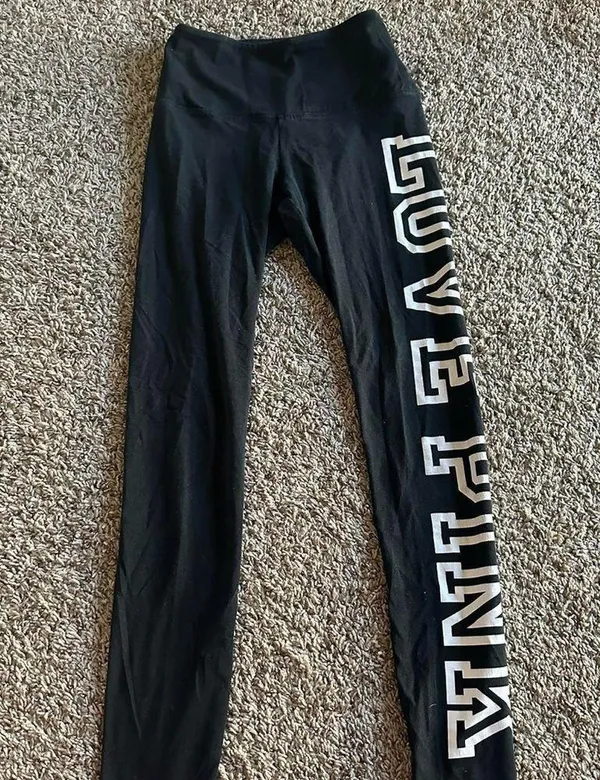 PINK yoga leggings, size XS - Image 2
